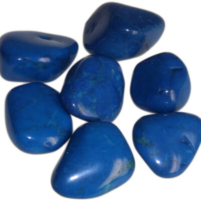 24 x L Tumble Stones - Howlite Azul