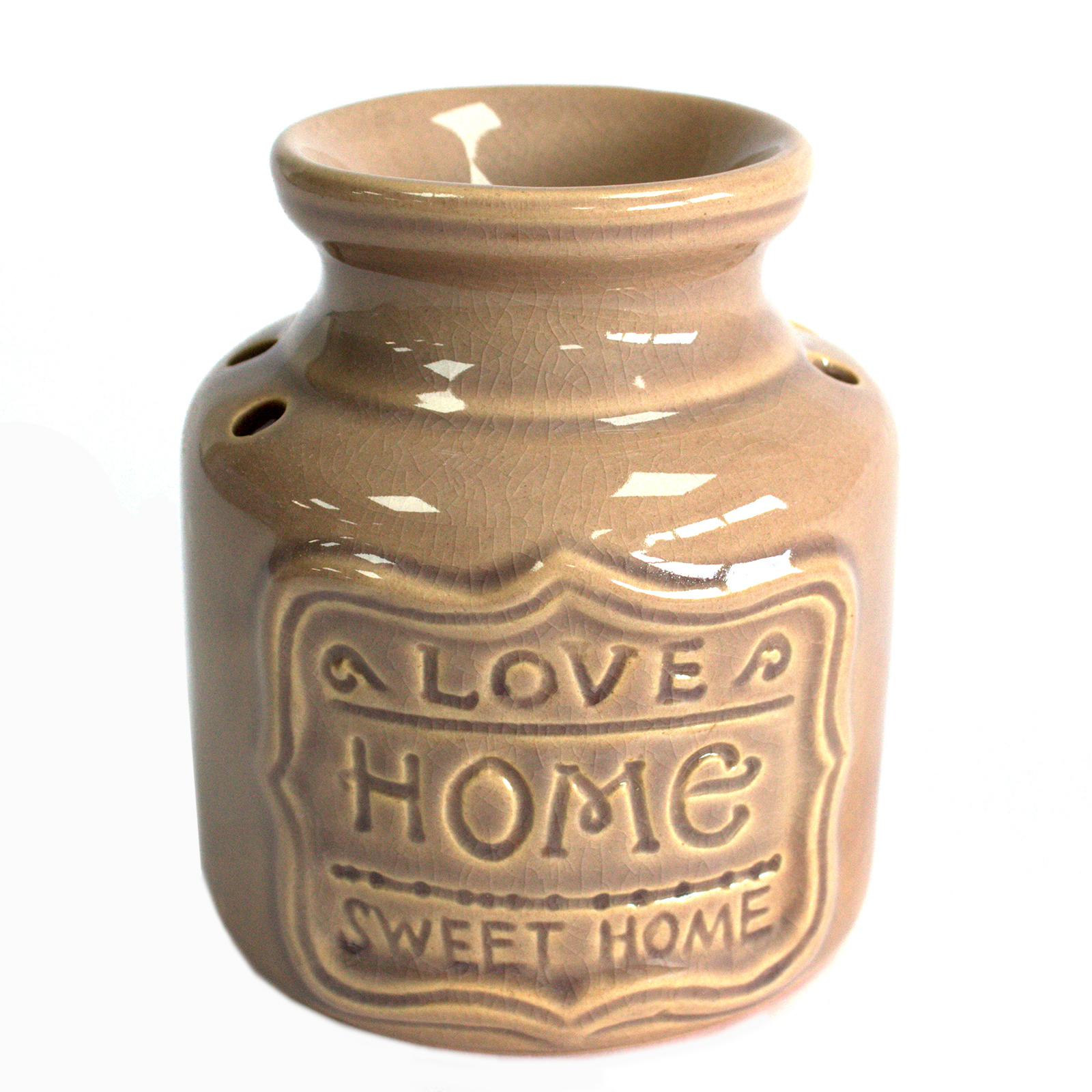 Lrg Quemador de aceite - Gris - Love Home Sweet Home