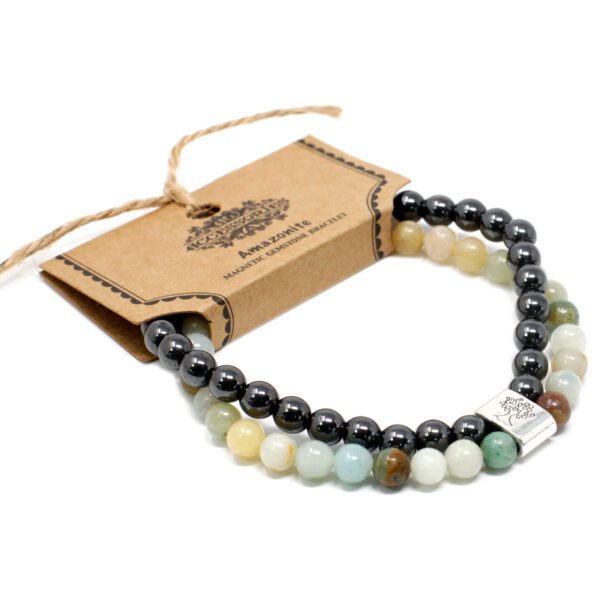 Pulsera de Piedras Preciosas Magnéticas - Amazonite