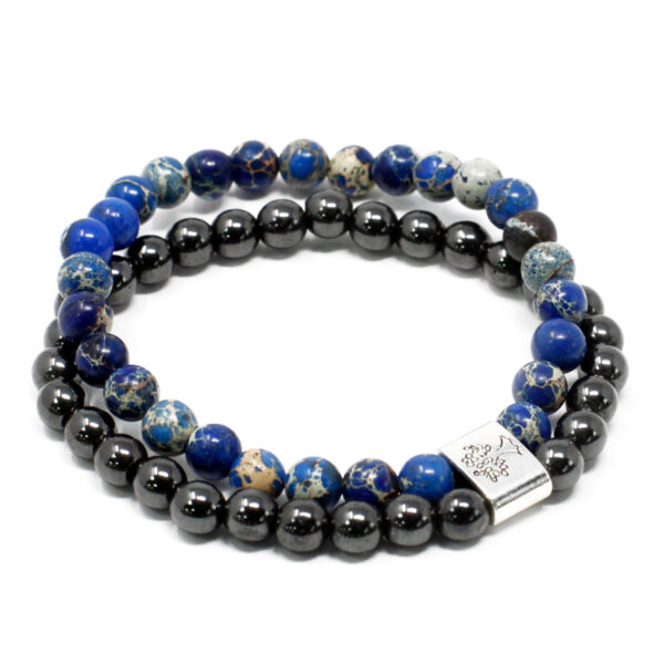 Pulsera de Piedras Preciosas Magnéticas - Sodalite