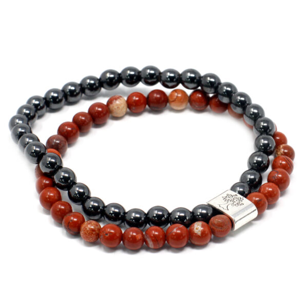 Pulsera de Piedras Preciosas Magnéticas - Piedra Roja