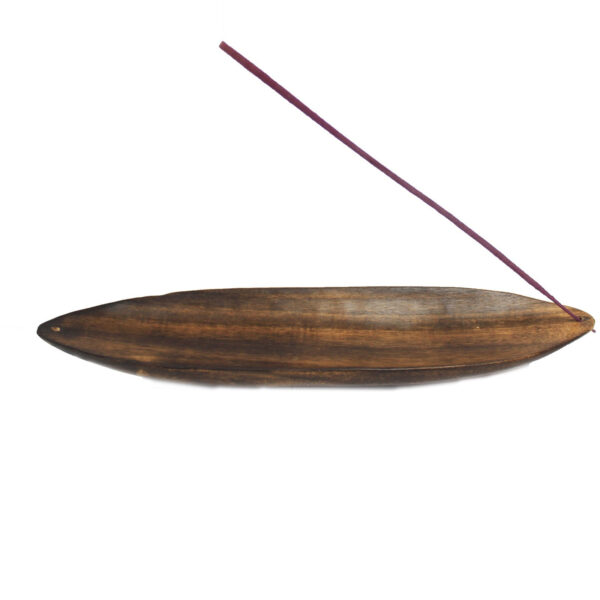 Arty Incense Boat - Mango wood