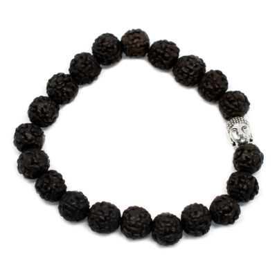 Rudraksha Brazalete de Buda Japa Mala - Oscuro