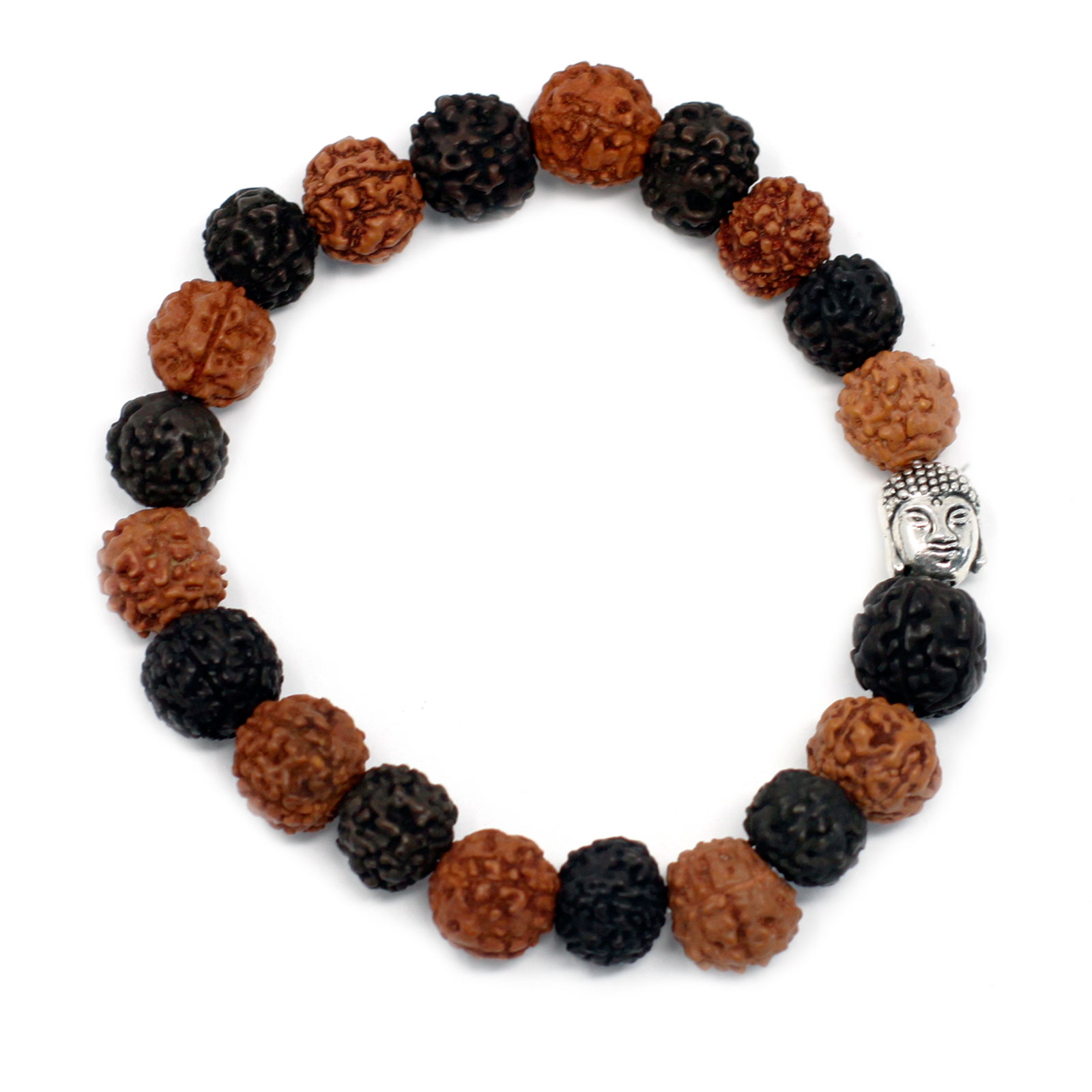 Rudraksha Brazalete de Buda Japa Mala - Mix