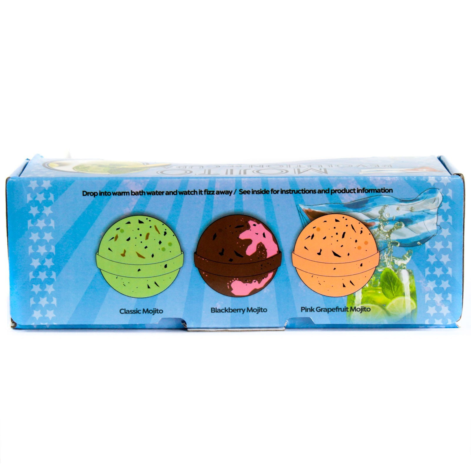 Set de 3 bombas de baño mojito