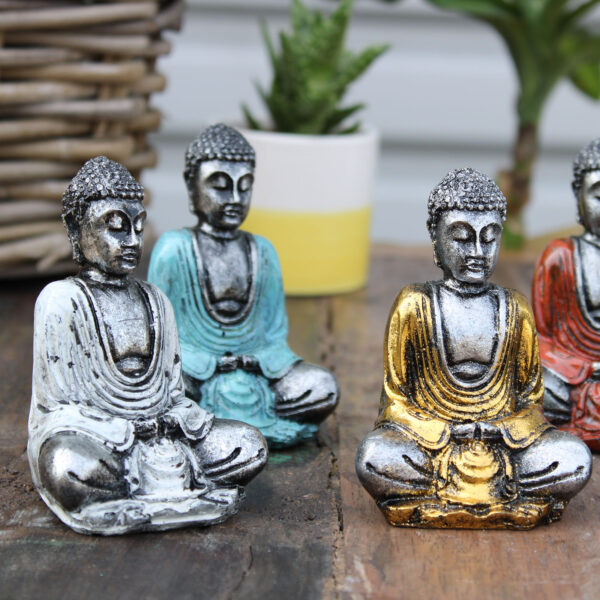 6 x Mini Buda Plateado (colores surtidos)