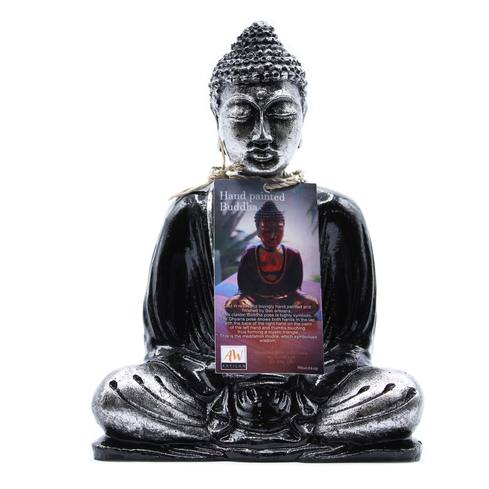 Buddha Gris y Negro - Med