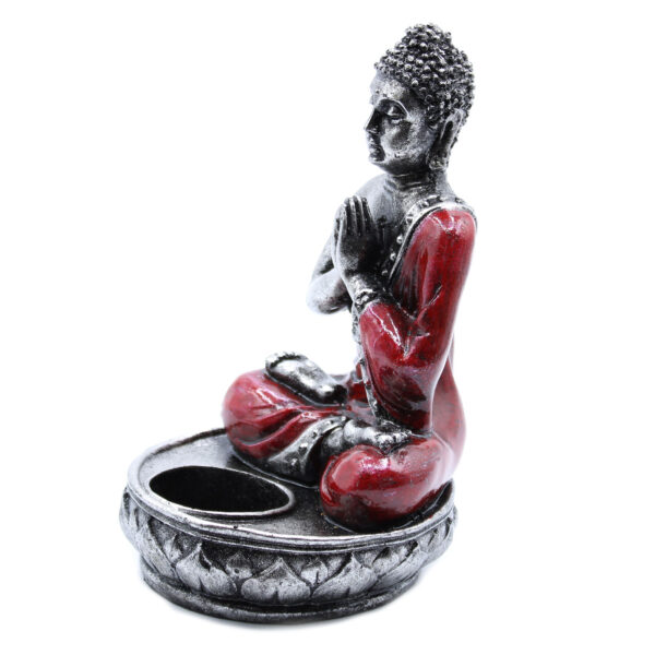 Buddha Porta Velas - Rojo - Med