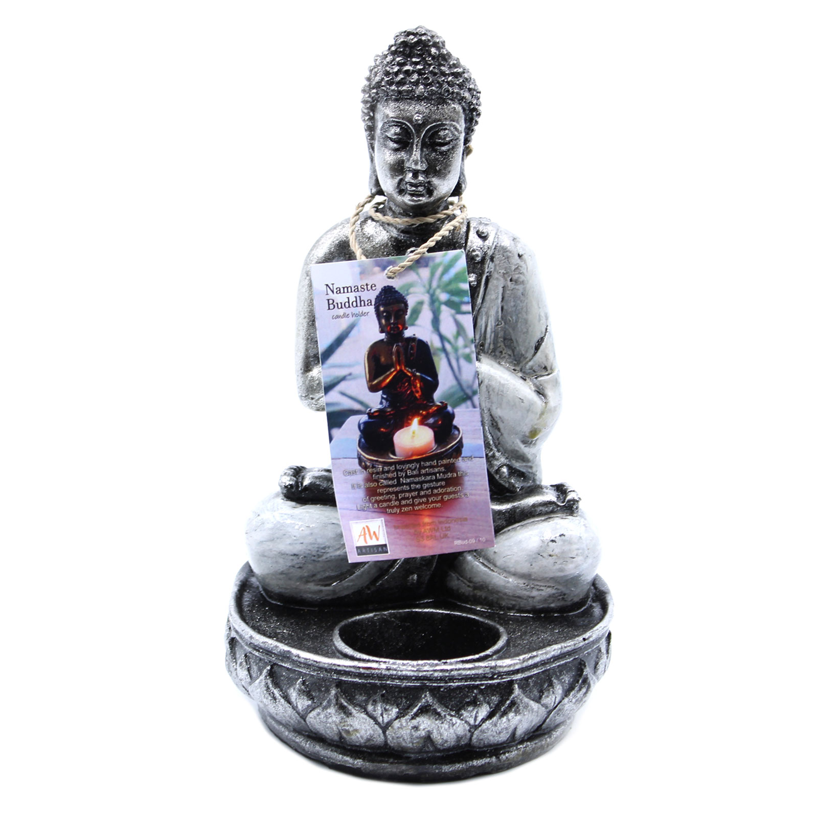 Buddha Porta Vela- Blanco - Med