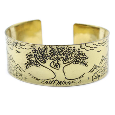 Pulsera Mantra Tibetano de Latón - Árbol de la Vida