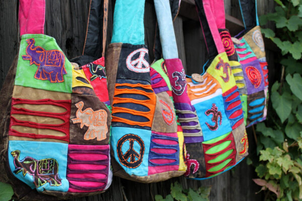 Bolso Étnico Estilo Hippie - Arena / paz