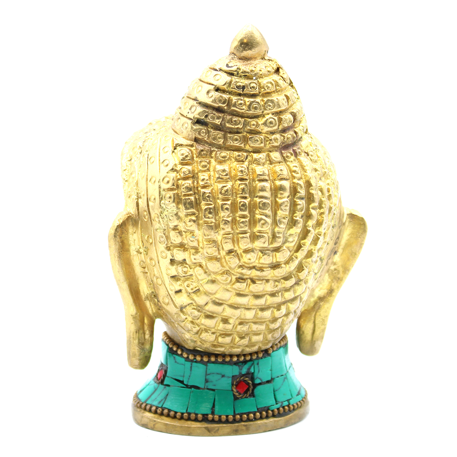 Figura de Buda de Latón - Cabeza Gr- 11.5 cm