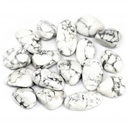 20 x Piedra preciosa africana / Howlite Blanco