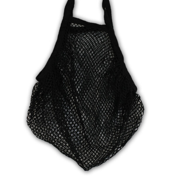 Bolsa de Malla de Algodón Puro - Negro