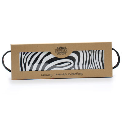 Bolsa de trigo de lavanda de lujo en caja de regalo - Zebra