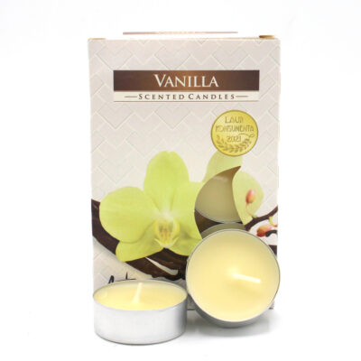 1x Set de 6 Velas de Té Perfumadas - Vainilla