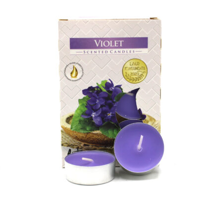 1x Set de 6 Velas de Té Perfumadas - Violeta