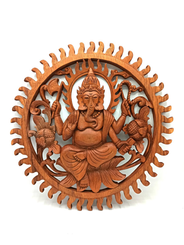 Panel de madera - Ganesh 40cm