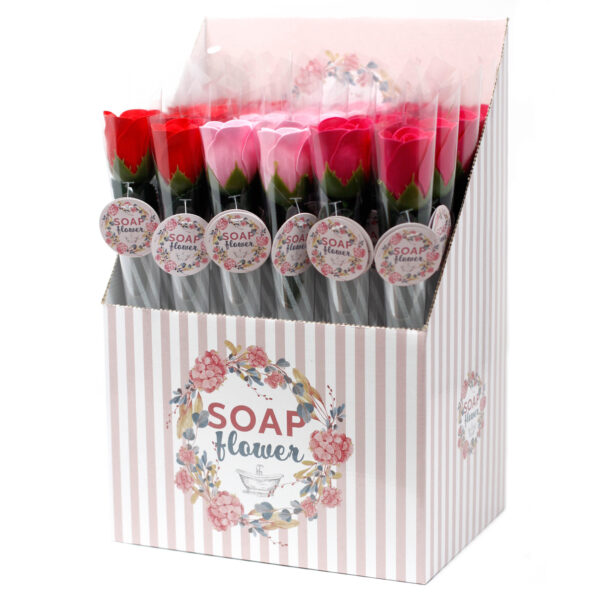 24 x Flor de Jabón - Rosas Pequeñas (col. surtidos)