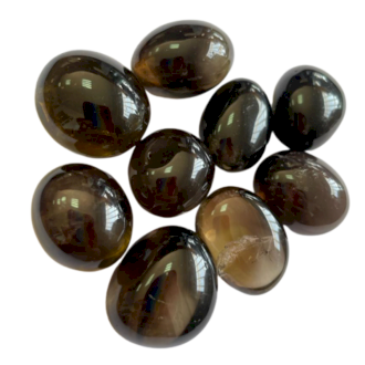 24 x L Tumble Stones - Smoky Quartz