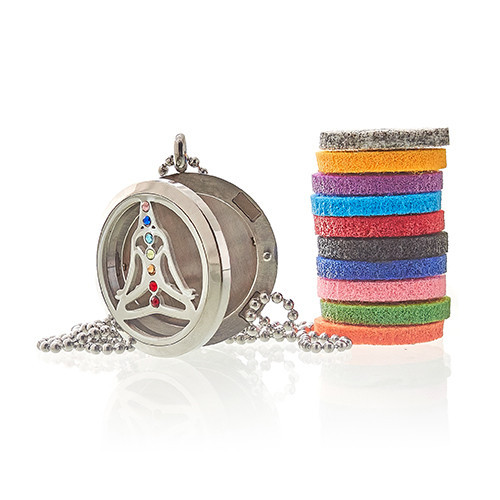 Collar de Joyería de Aromaterapia - Yoga Chakra - 30mm