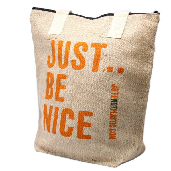 Bolso de yute ecológico - Just be nice - (4 diseños surtidos)