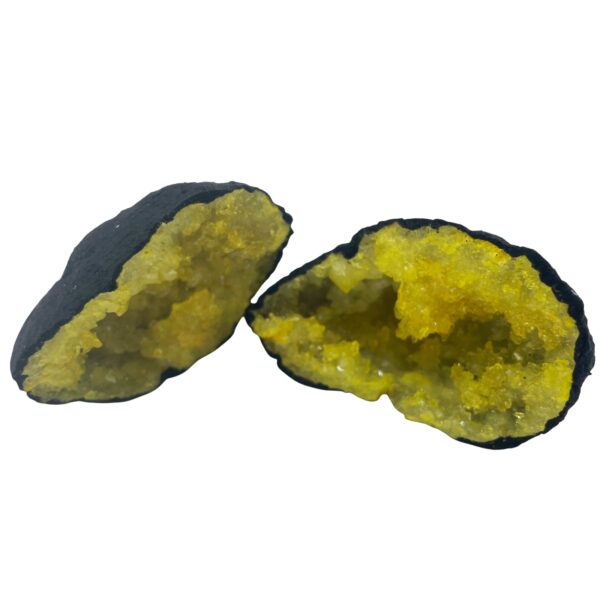 Geodas de calcita coloreada - Piedra Negra - Amarillo