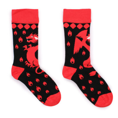 Calcetines de bambú Hop Hare (S/M) - Dragon Rojo