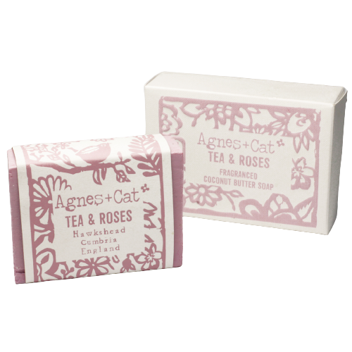 Jabón Artesanal de 140g - Té y Rosas