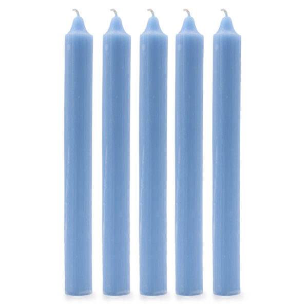 10 x Velas a granel de color sólido - Azul marino rústico - Paquete de 10