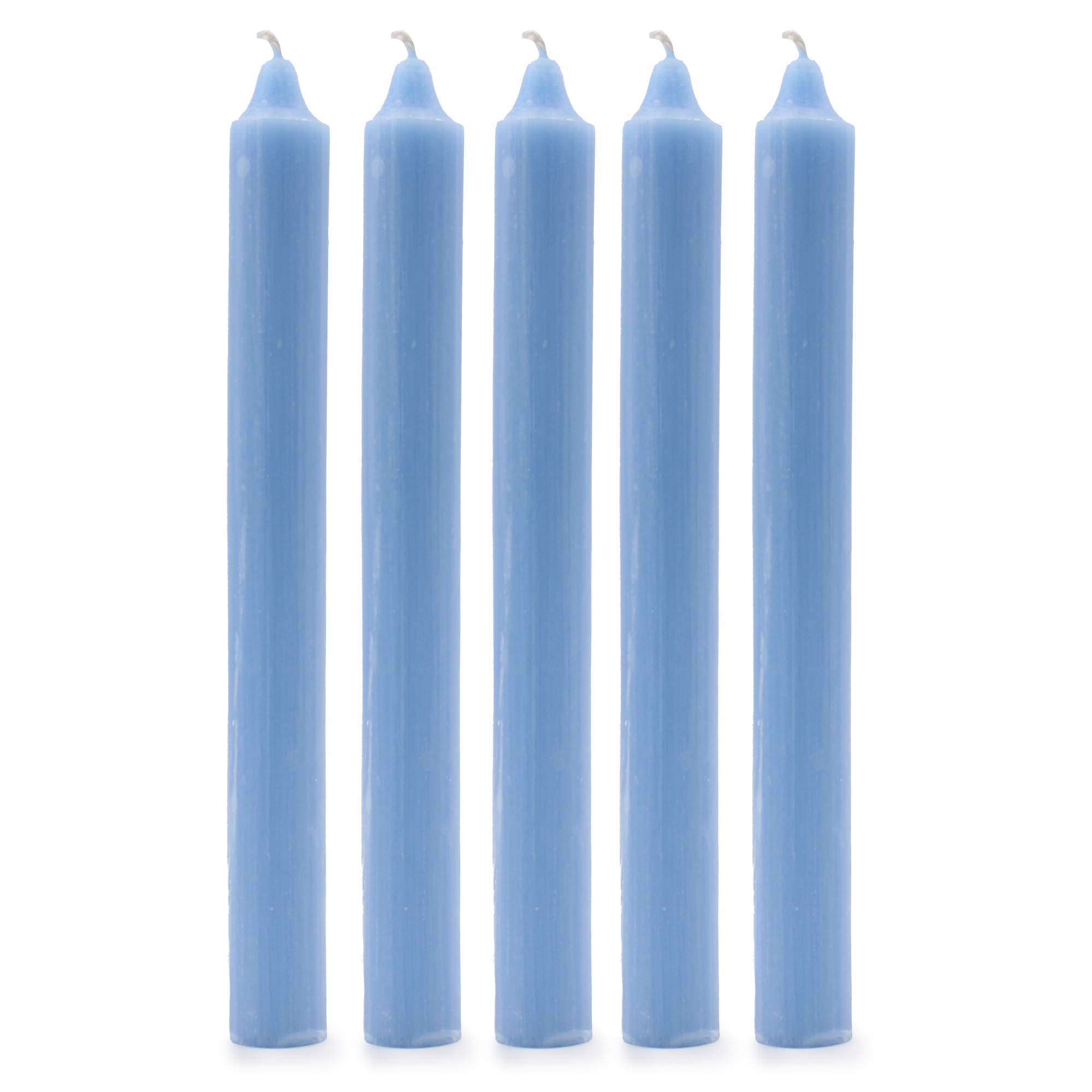 10 x Velas a granel de color sólido - Azul marino rústico - Paquete de 10