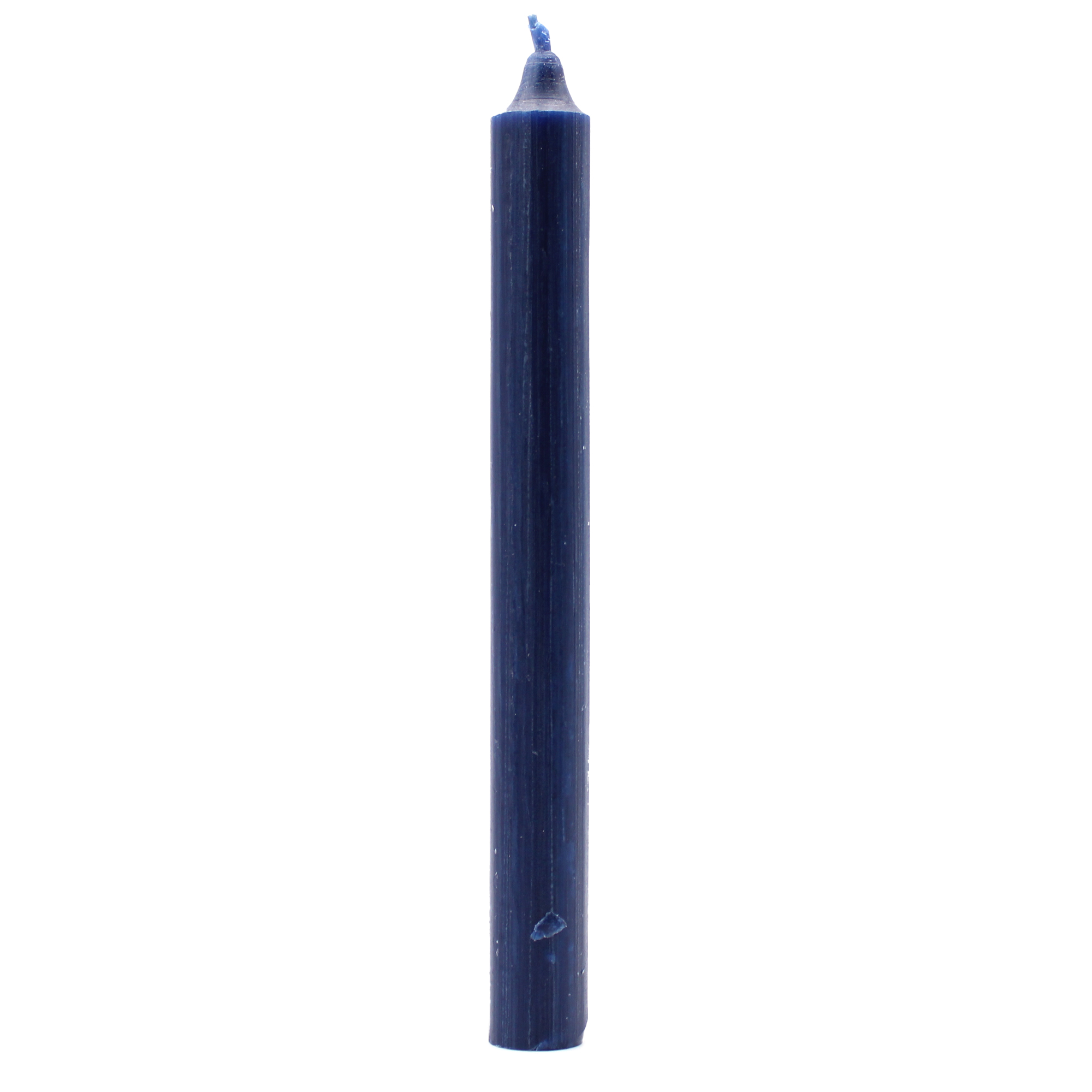 10 x Velas a granel de color sólido - Azul marino rústico - Paquete de 10