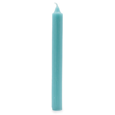 10 x Velas a granel de color sólido - Aqua rústico - Paquete de 10