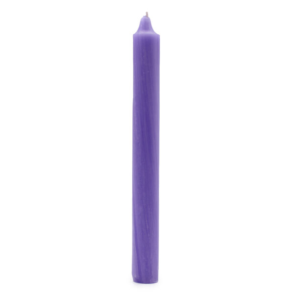 10 x Velas a Granel de Color Sólido - Lila Rústica - Paquete de 10