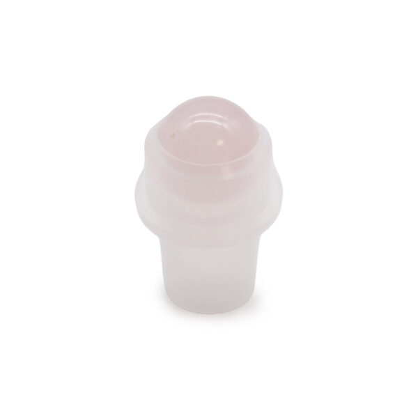 Punta de rodillo de piedras preciosas para botella de 5 ml - Cuarzo rosa