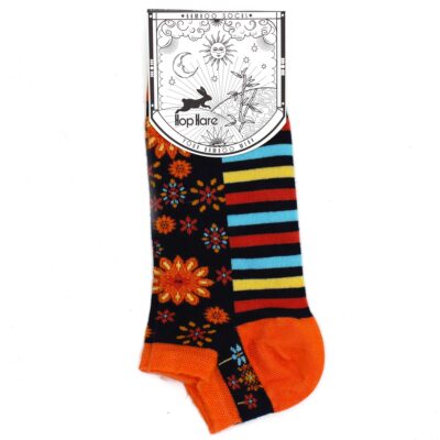 Calcetines bajos de bambú Hop Hare S/M (36-40) - Mandala Flowers