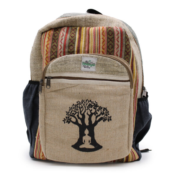 Mochila Grande De Cáñamo - Bohdi Tree Design