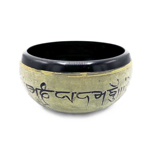 Cuenco tibetano Earth Powder - Mantra Five Buddha - 16cm