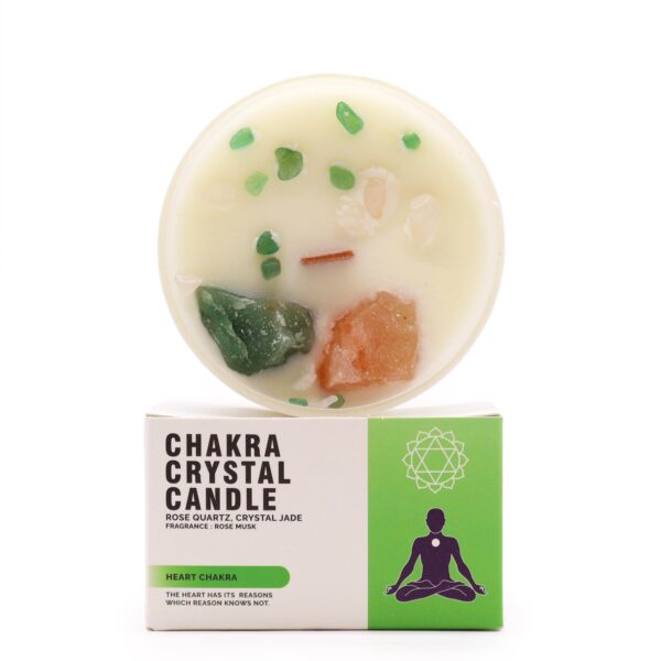 Velas de Cristal de Chakra  - Chakra del corazón