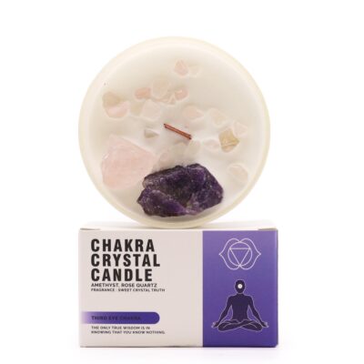 Velas de Cristal de Chakra - Chakra del tercer ojo