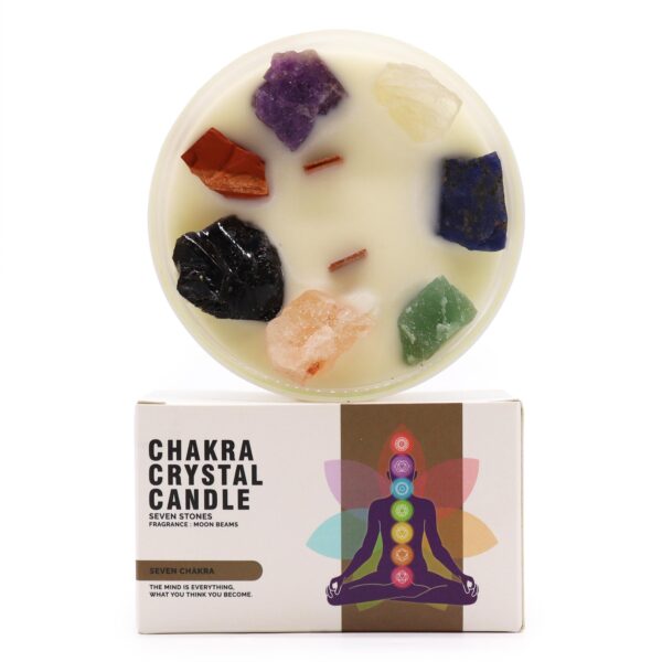 Velas de Cristal de Chakra  - Siete chakras