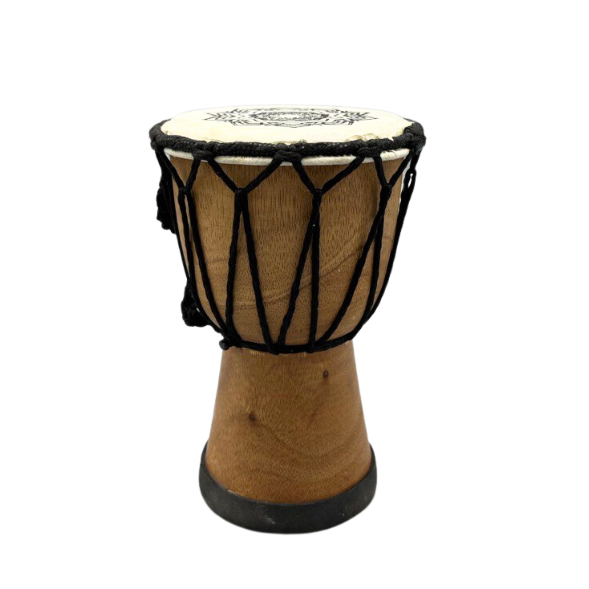 Tambor Djembe hecho a mano con tapa ancha - 15 cm