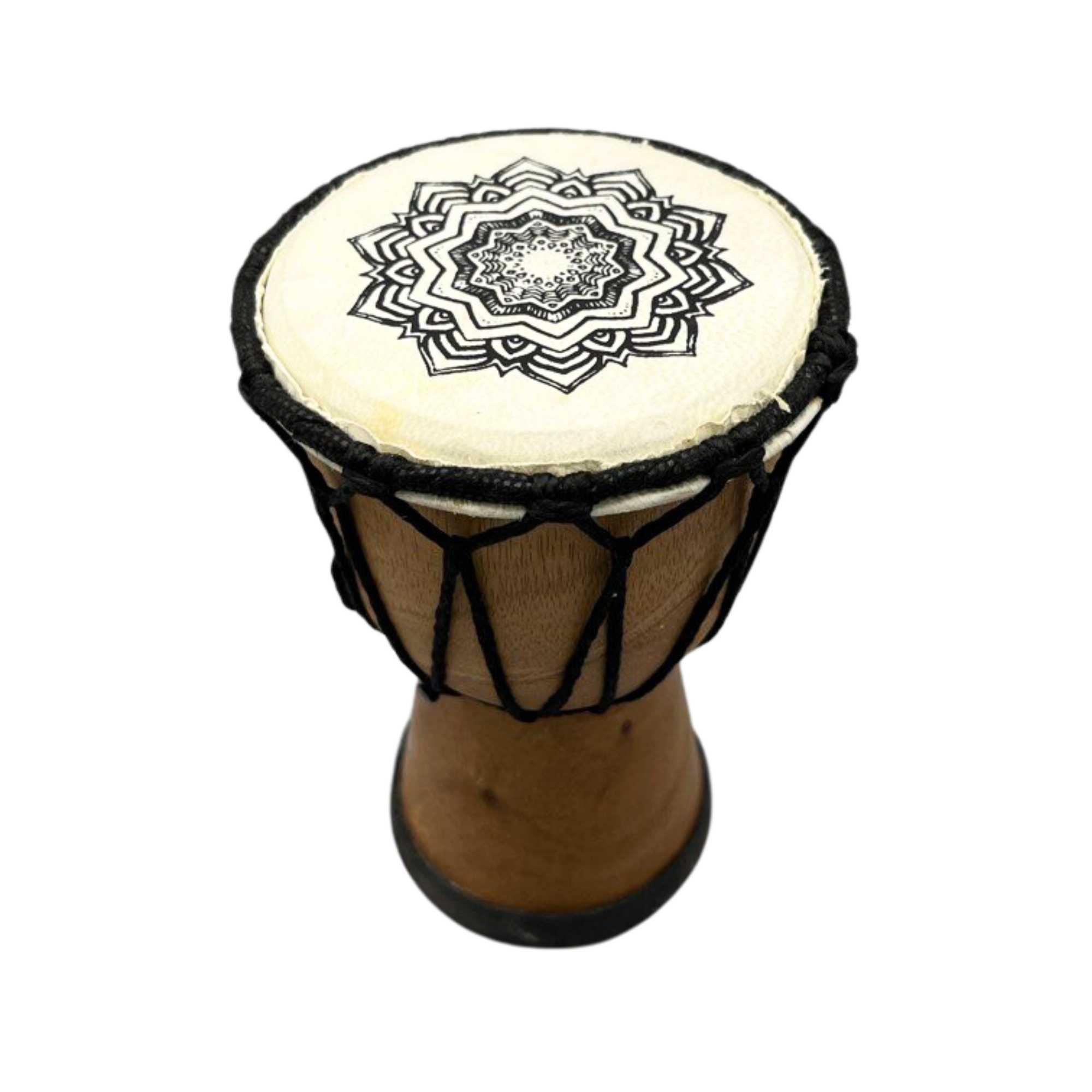 Tambor Djembe hecho a mano con tapa ancha - 15 cm