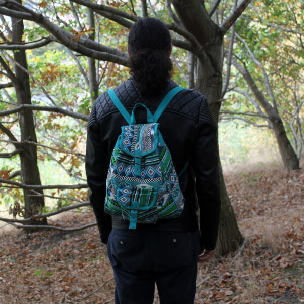 Tejido Jacquard - Mochila Teal