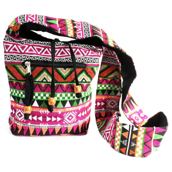 Tejido Jacquard - Mochila peq. Rosada